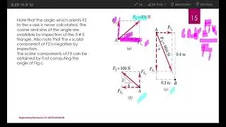 Engineering mechanics components of forces sample Calculation in Tagalog
