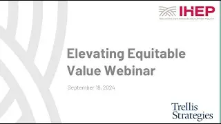 Webinar: Elevating Equitable Value
