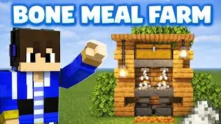 🌱 Minecraft Automatic Bone Meal Farm Tutorial (Easy & Fast). | Minecraft automatic farm. #minecraft