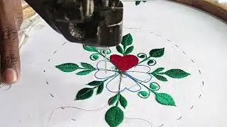 flower embroidery design | Creative white flower machine embroidery designs  | Rizwan Ali Tv