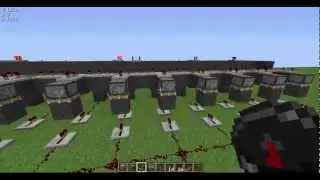 Minecraft. Передача данных по одной линии редстоуна.