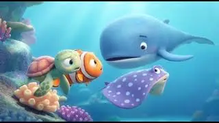 💙 Big Whale, Big Heart 🐋 | Kindness Makes a Hero 💙#youtubeshorts #kridhan_arts #viral #videos #kids 