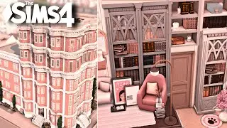 Cozy Bookworm's Apartment | Book Nook Kit | No CC | The sims 4 | Stop motion Speed build