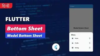 ModalBottomSheet in Flutter | Hindi | #flutter #flutterinhindi #dart #flutterdeveloper #code