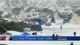 Dakota Access: Fierce weather hits, protesters stay