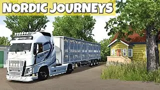 Finland's Animal 🐮 Transport in Euro Truck Simulator 2 🚚 | Fanatec Gameplay 🎮