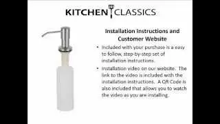 In Sink Soap Dispensers - Stainless Steel- Polished or Satin Finish