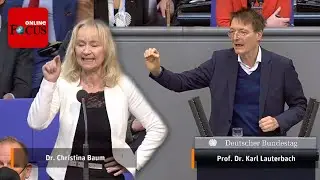 Zahn&auml;rztin wettert im Bundestag gegen Impfung - Lauterbach weist sie umgehend zurecht