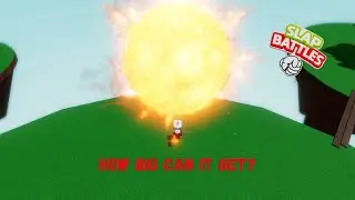 How Big Can The SUN Glove get? | Slap Battles Roblox