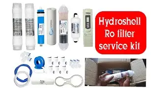 Hydroshell complete Ro purifier filter service kit of 80 GPD membrane |  Ro filter replacement kit