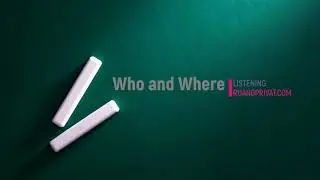 TOEFL strategy for Listening Part A Who and Where with exercise and questions for practice