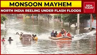 Monsoon Mayhem: Torrential Rains Triggered Flash Floods In Uttar Pradesh, Madhya Pradesh