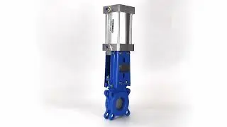 Stainless Steel Knife Gate Valve | Pneumatic Actuator | Metal Seal