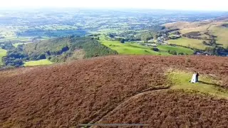A 360* FLYOVER 🛸🛸👀MOEL GYW ❌hill in Denbighshire,part of the Clwydian Range 🎦🟠⛰️23/9/25🆙 @redfox111 