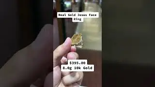 Real Gold Jesus Face Ring by Ijaz Jewelers