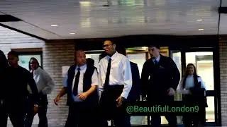 Chris Brown departs Southwark Crown Court