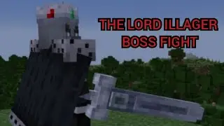Minecraft Villagers and illagers: The Lord Illager Boss Fight ( Bedrock Addon with TNT )