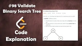 Validate Binary Search Tree | Live Coding with Explanation | Leetcode - 98