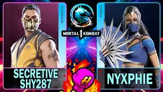 MK1 Secretive Shy287 (SCORPION) VS Nyxphie (KITANA)🥊Mortal Kombat 1🥊4K 60ᶠᵖˢ