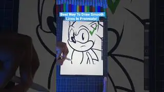 Do This To Draw Smooth Lines In Procreate! 😍 | Easy! #procreate #art #shorts