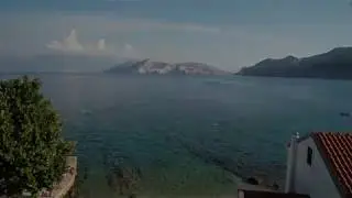 Island of Krk, Croatia with Krk Town and Baska