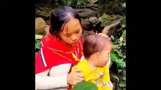 SINGLE MOTHER ESCAPE TOXIC HUSBAND Survival and Building Cooking Hard Food with Two Poor Children