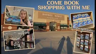 barnes and noble shopping vlog ⛅️📚|new releases, current reads, and more!