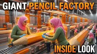 Inside the Fascinating Pencil Factory: How Pencils Are Made | Full Process |