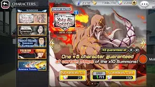 Summon 2000 orb New Yamaji SAFWY Individual banner - Bleach brave souls