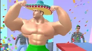 muscle rush😊🌈asmr android ios all levels gameplay pupugaming😅🎗
