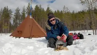 Nortent Lavvo 4  overnight in the cold