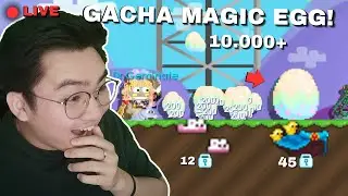 GACHA 20.000 MAGIC EGG!! YOK EASTER CAPE!! | Growtopia Live