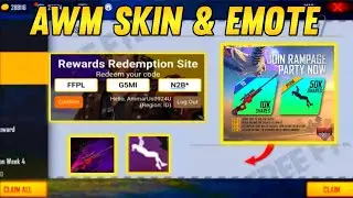 AWM Skin Redeem Code | Free Fire Today Redeem Code 24 June | FF Redeem Code Today | Redeem Code FF