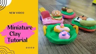 Miniature clay tutorial || Miniature food || Clay Art || Tilted Cup