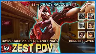 [ ZEST ] Crazy Raccoon vs T1 | Grand Finals | OWCS Korea Stage 2