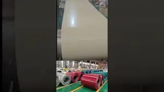 China color coated steel coil factory PPGI  # metal manufacturing # factory# construction materials