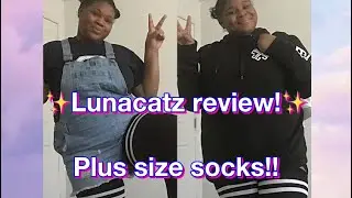 LUNACATZ SOCK REVIEW!! 🐱🎀✨Plus sizes  friendly!!✨ (I RECOMMEND❤️)