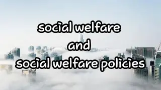 social welfare and social welfare policies