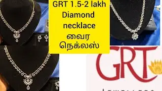 GRT diamond 1.5 - 2 லட்சம் வைர necklace| Budget diamond  #grt #diamond #jewellery #gold #தங்கம்
