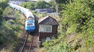 Midland Pullman Passes Royal Albert Bridge Signal Box