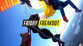 Friday Freakout: Skydivers' Scary Canopy Collision & Low Cutaway