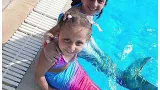 SHOPZINIA - Mermaid Tail Swimwear Set for Girls Kids/مايوه مرميد للأطفال /حورية البحر للبنات