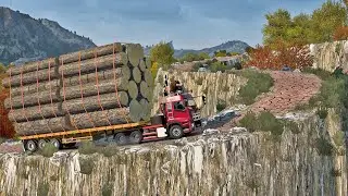 Maximum Overload: Conquering the World's Most Dangerous Logging Trail | Euro Truck Simulator 2