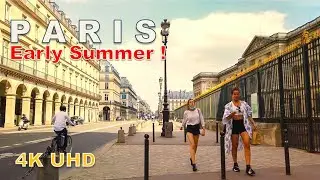 Paris walking Tour - Early Summer 2021[4K]
