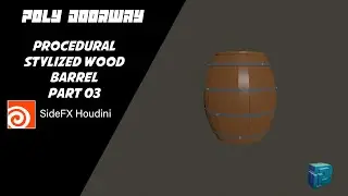 Stylized Wood Barrel - SideFx Houdini - part 03