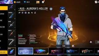 Aurora's holler gun game play 🥶 free fire max