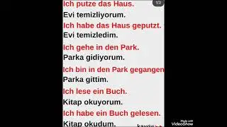 Almanca genel temel filler ce cümleler 