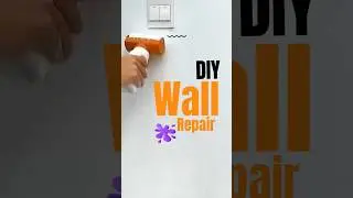 DIY Wall Repair with Handy Roller Paint #wallrepair #diy #paint