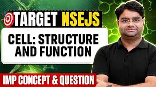 🎯Crack NSEJS: Cell Structure & Function in One Shot🔥 || NSEJS 2025 Preparation