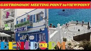 Benidorm's Most POPULAR & PERFECT VIEWPOINT?☀️👀🇪🇸 Bars, Top Hotels & Stunning VIEWS!🌊🏖️🥂🌴 #benidorm